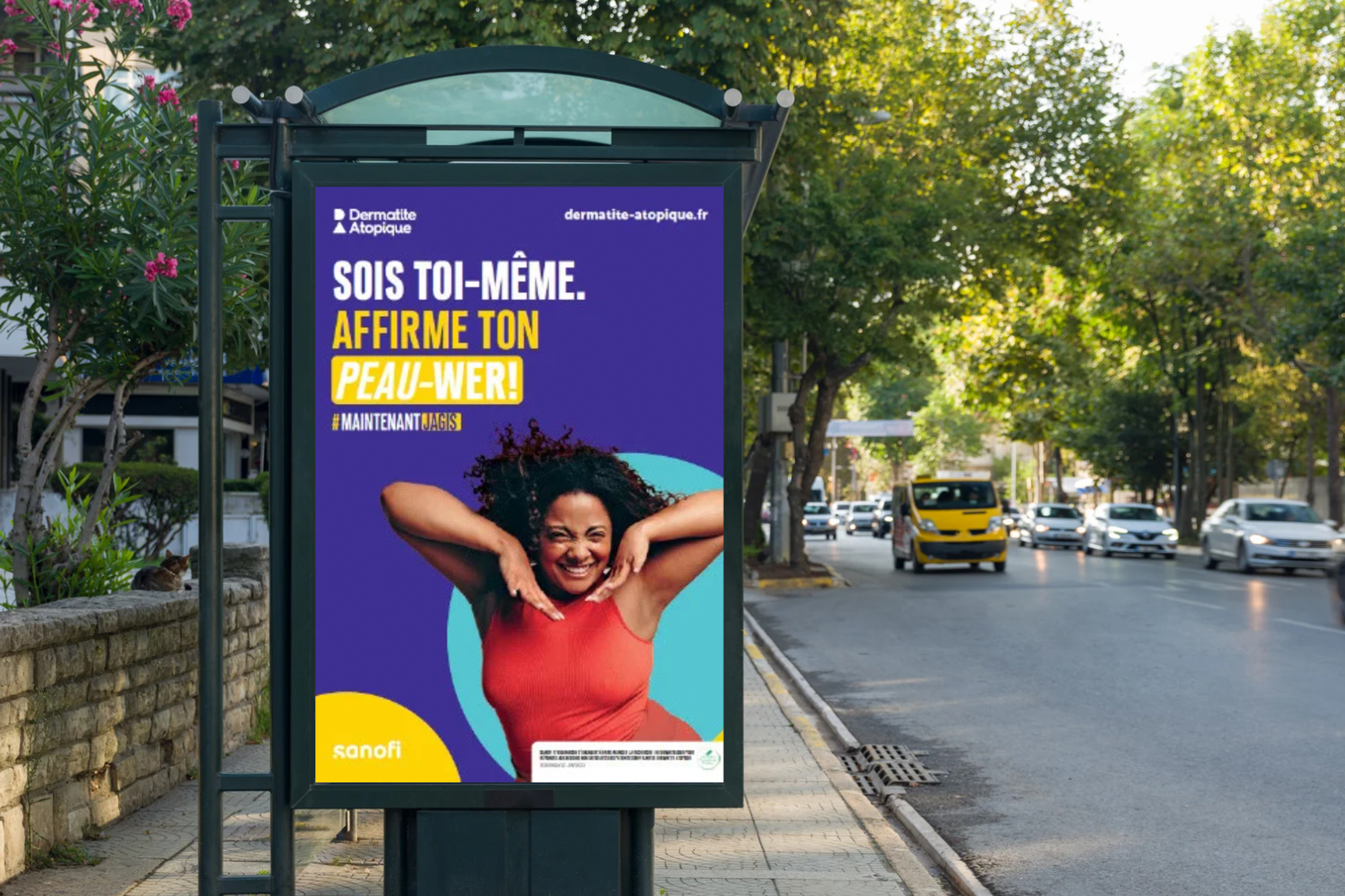 Print de la campagne dans une rue à Paris